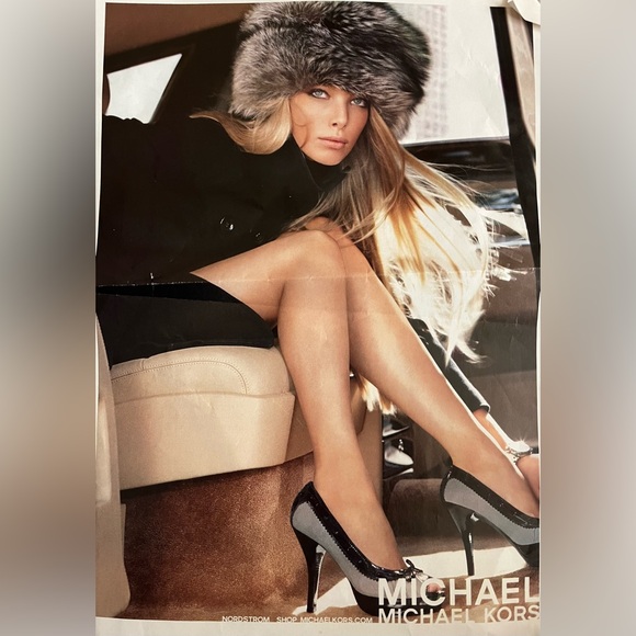 Michael Kors NWT Grey Flannel Black Lolita Open Toe Platform Pump Size 8🩶 - Picture 1 of 12